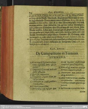 Cap. XXXIX. De Comparitione in Termino