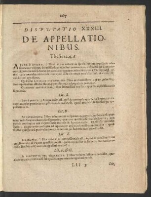 Disputatio XXXIII. De Appellationibus