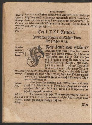 Der LXXI. Artickel. - Der LXXX. Artickel.