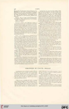 Chronique de l'hôtel Drouot
