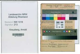Entnazifizierung Arnold Kreuzberg , geb. 12.04.1889 (Apotheker)