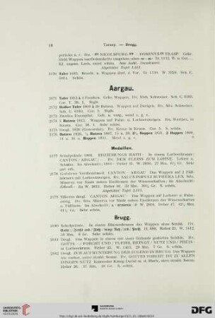 [Aargau, Thurgau, Waadt] (Nr. 2171-2246)