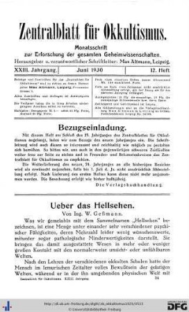 12. Heft (Jun. 1930)