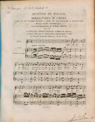 Quatuor et finale della pazza d'amore