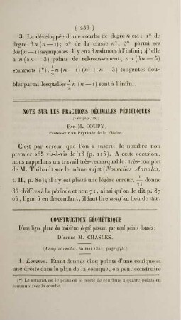 Note sur les fractions décimales périodiques.