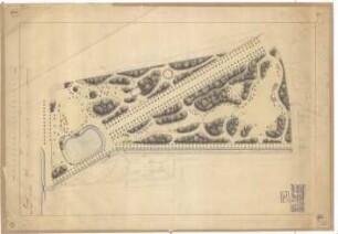 Entwurf zur gärtnerischen Gestaltung des Hofgartens, zwischen Jägerhof und Jacobistraße