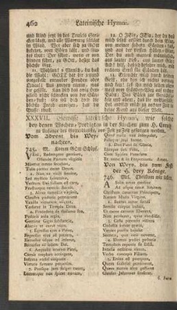 XXXVII. Gewisse lateinische Hymni ...