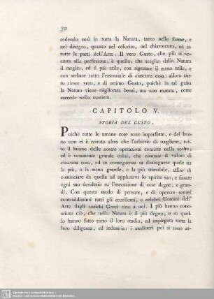 Capitolo V. Storia Del Gusto.