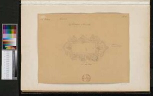 Rollwerkkartusche mit leerer Namenstafel des Freiherren Ludwig von Lichtenberg