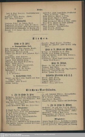 Kirchen-Vorstände