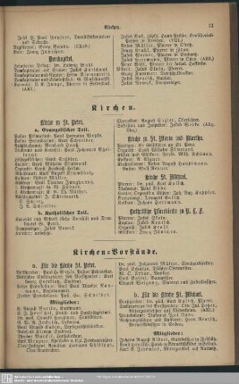 Kirchen-Vorstände