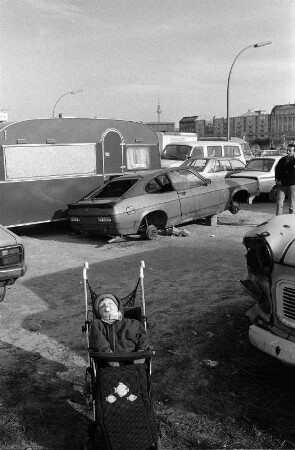 Westberlin : Westberlin, Schöneberg, nahe Potsdamer Platz, "Polenmarkt"