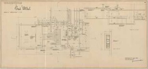 Grund, Peter; Bad Vilbel; Ernst Reuter Schule - Block E Heizzentrale (Grundriss; Schnitt)