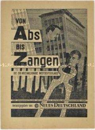 Sonderdruck der Tageszeitung "Neues Deutschland" mit einer Zusammenstellung der 300 Multimillionäre der Bundesrepublik