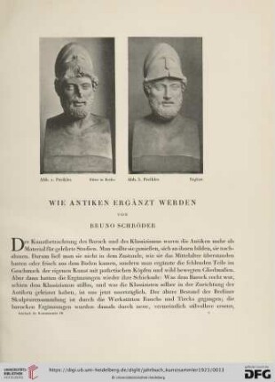 Wie Antiken ergänzt werden