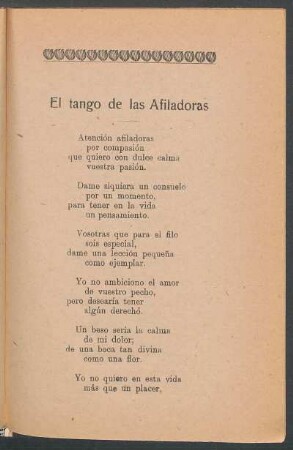 El tango de las afiladoras