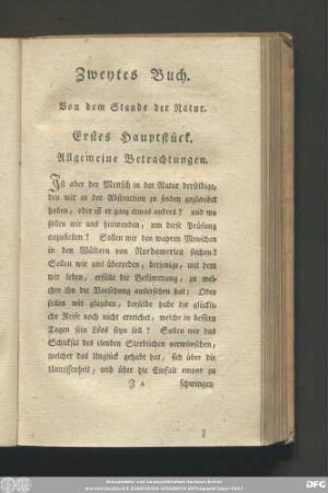 Erstes Hauptstück. Allgemeine Betrachtungen.