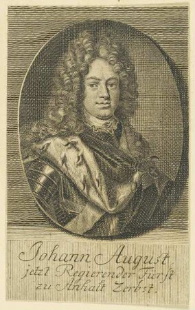 Bildnis des Johann August, Fürst zu Anhalt Zerbst