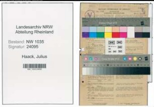 Entnazifizierung Julius Haack , geb. 08.03.1885 (Ingenieur)