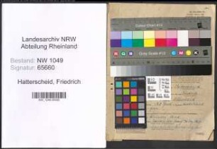 Entnazifizierung Friedrich Hatterscheid , geb. 13.04.1913 (Fraeser)