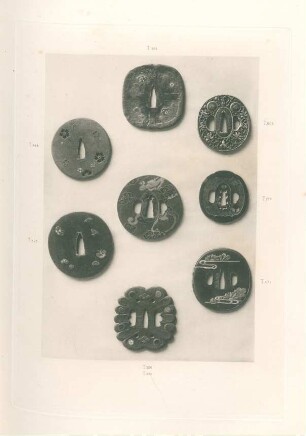 [Eight Tsuba. (Nos. 226, 303, 326, 339, 468, 473, 475, 505)]
