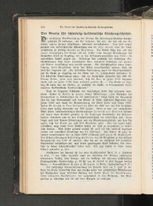 Der Verein für schleswig=holsteinische Kirchengeschichte.