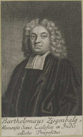 Bildnis des Bartholomaeus Ziegenbalg