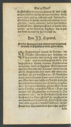 Dat II. Capittel.