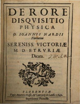 De rore disquisitio physica
