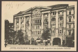 Ansichtskarte "Hotel Excelsior", Königgrätzer Straße [2/2]
