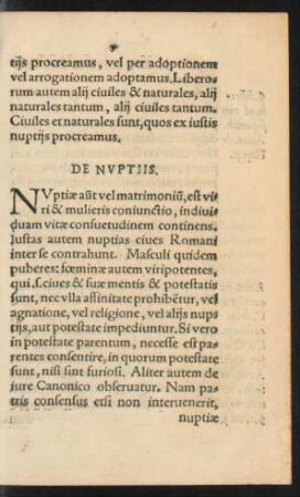 De Nuptiis.