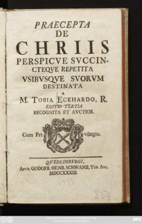 Praecepta De Chriis