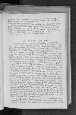 Sitzung am 26. Januar 1892.
