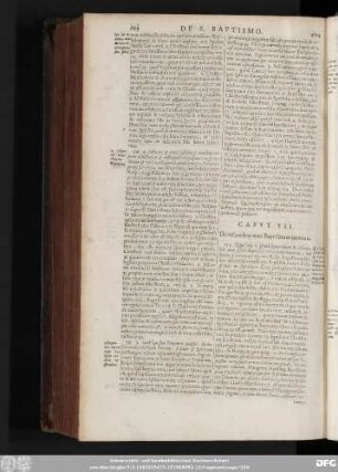 Caput VII. De infantibus ante Baptismum mortuis.