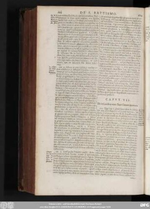 Caput VII. De infantibus ante Baptismum mortuis.