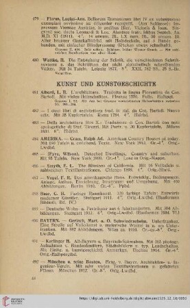Kunst und Kunstgeschichte (Nr. 481-579)