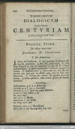 Tirocinium Dialogicum Continens Centuriam Colloquiorum