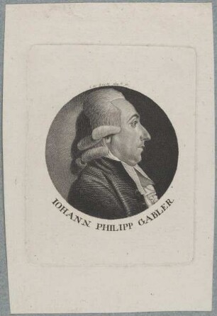 Bildnis des Iohann Philipp Gabler