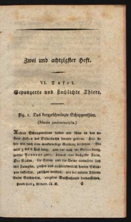 Zwei und achtzigster Heft.