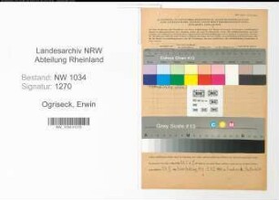 Entnazifizierung Erwin Ogriseck , geb. 19.08.1914 (Oberfeldwebel)