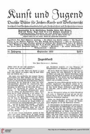 N.F. 10.1930: Jugendkunst