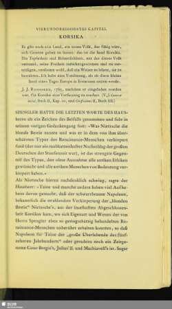 Vierunddreissigstes Kapitel: Korsika