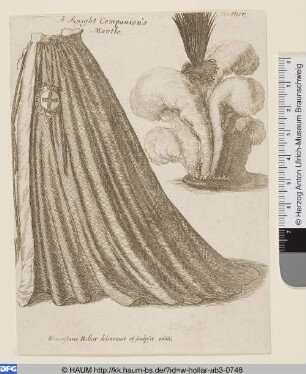 Ordenszeichen des Hosenbandordens. A Knight Companion's Mantle