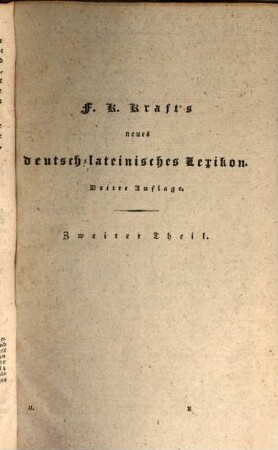 Deutsch-lateinisches Lexikon. 2, K - Z