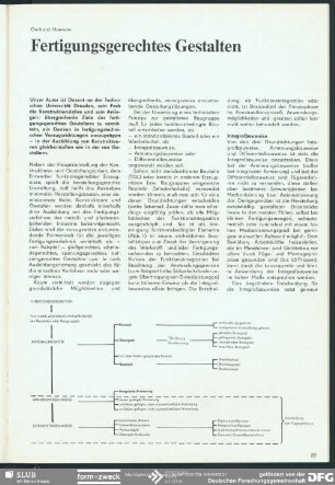 Fertigungsgerechtes Gestalten