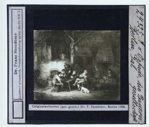 Ostade (Adriaen), Bauerngesellschaft im Wirtshaus (Berlin GG 855B)
