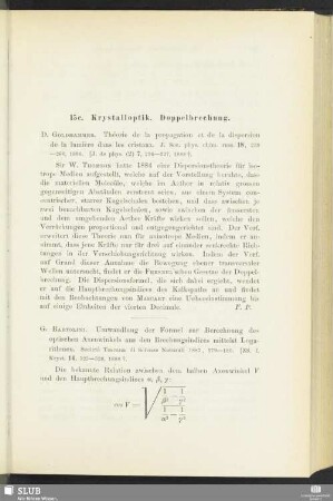15c. Krystalloptik. Doppelbrechung