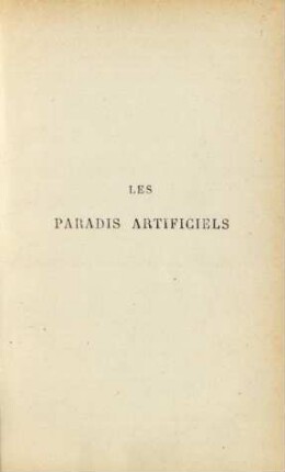 Les paradis artificiels