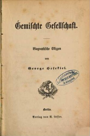 Gemischte Gesellschaft