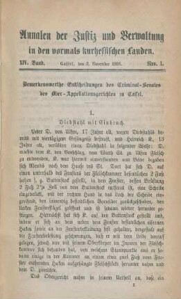 2. November 1866-15. August = Nro. 1-12